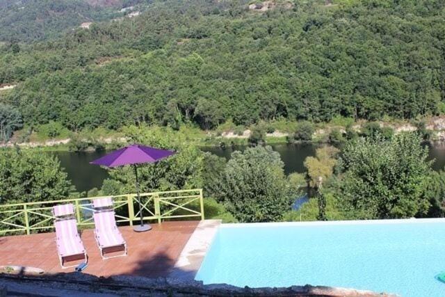 "Bouca Drigues" Casa Antiga De Pedra Com Piscina E Vista Rio Villa Amarante Buitenkant foto